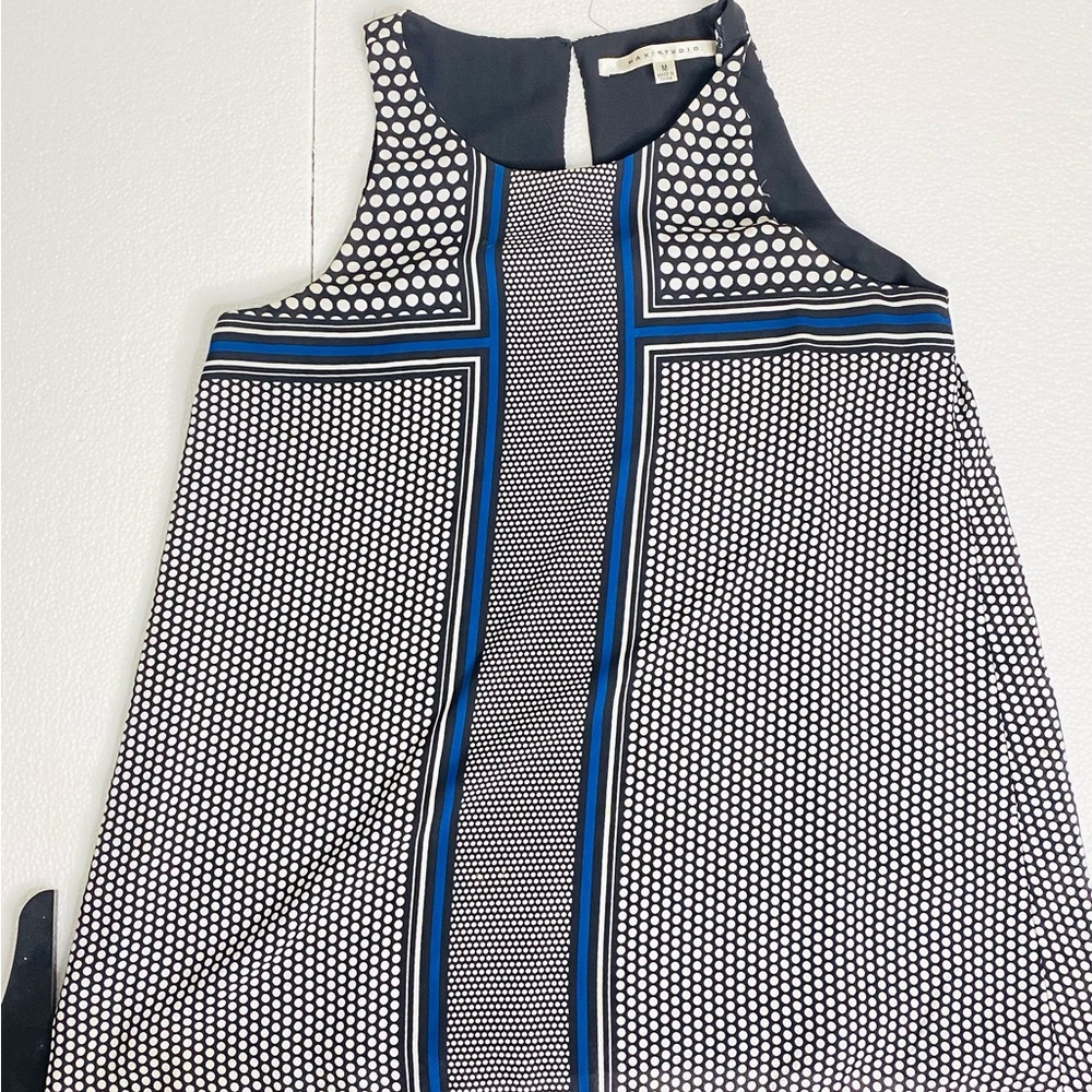 Max Studio Sleeveless Halter Neckline Top Blouse
